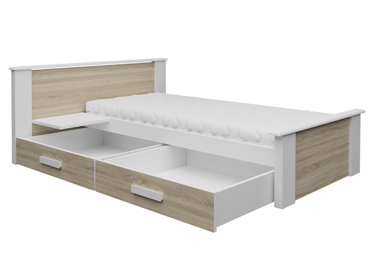 Vienguļamā gulta Minnesota Plus 80-biały / niebieski cena un informācija | Gultas | 220.lv