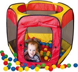 Bērnu telts Paradiso ar 100 bumbiņām cena un informācija | Bērnu rotaļu laukumi, mājiņas | 220.lv
