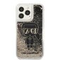 Karl Lagerfeld Liquid Glitter Gatsby maciņš, piemērots iPhone 13 Pro Max, melns цена и информация | Telefonu vāciņi, maciņi | 220.lv