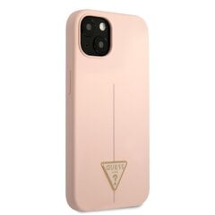Guess Silicone Line Triangle чехол для iPhone 13 mini Pink цена и информация | Чехлы для телефонов | 220.lv