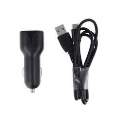 Maxlife MXCC-01 car charger 1x USB 2.1A black + USB-C cable цена и информация | Автомобильные электропринадлежности 12V | 220.lv