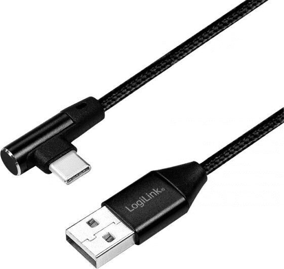 Kabelis LogiLink USB-A - USB-C, 0.3m CU0137 cena un informācija | Savienotājkabeļi | 220.lv