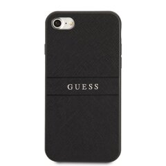 Guess PU Leather Saffiano Case for iPhone 7/8/SE2020/SE2022 Black цена и информация | Чехлы для телефонов | 220.lv