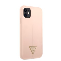 Guess Silicone Line Triangle Case for iPhone 11 Pink цена и информация | Чехлы для телефонов | 220.lv