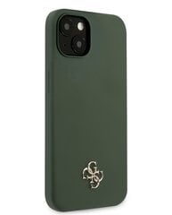 Guess 4G Silicone Metal Logo Case for iPhone 13 Kaki cena un informācija | Telefonu vāciņi, maciņi | 220.lv