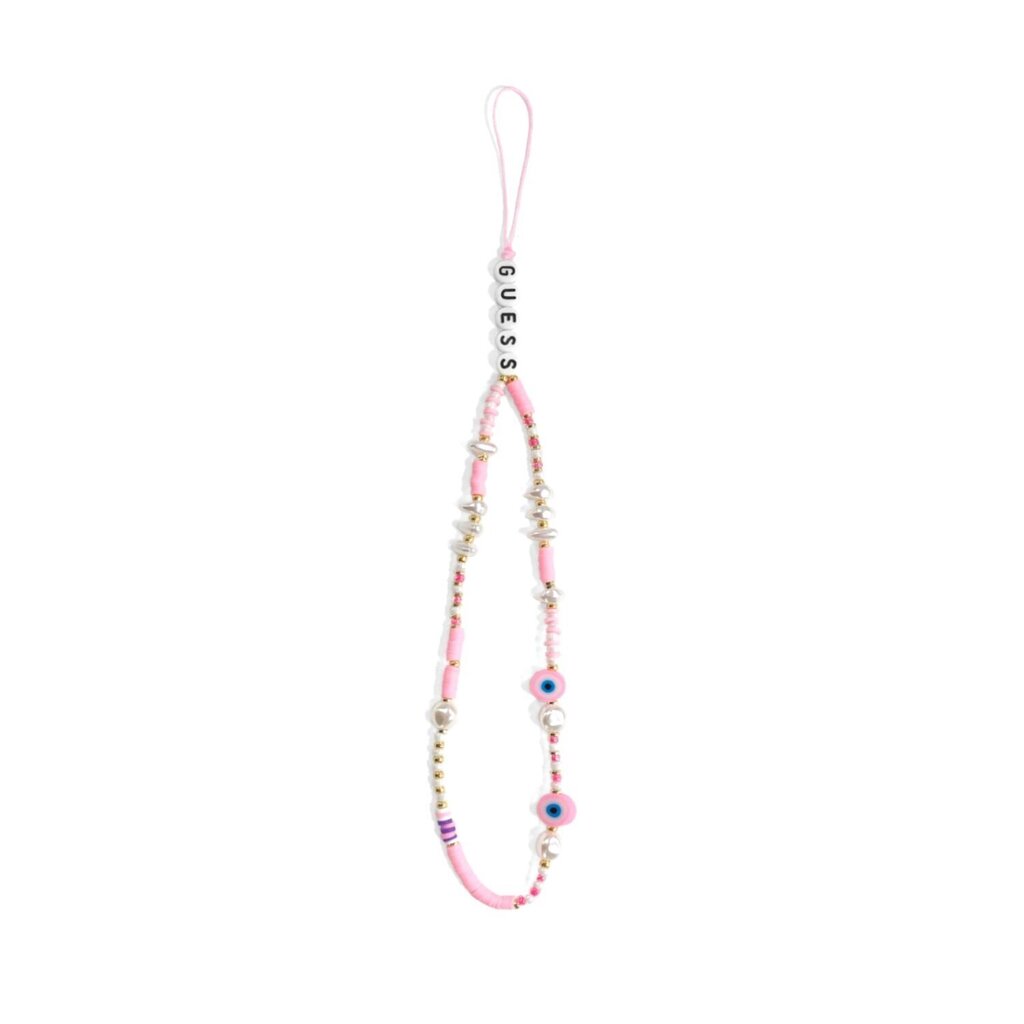 Guess Phone Strap Beads Shell Pink cena un informācija | Auto turētāji | 220.lv