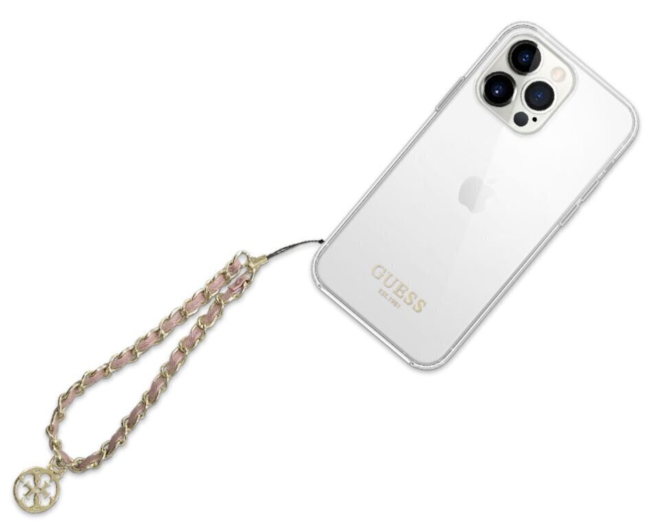 Guess Phone Strap Chain Charms Gold cena un informācija | Auto turētāji | 220.lv