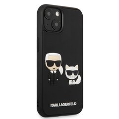 Karl Lagerfeld and Choupette 3D Case for iPhone 13 mini Black cena un informācija | Telefonu vāciņi, maciņi | 220.lv