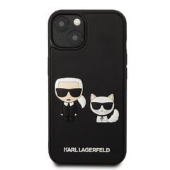 Karl Lagerfeld and Choupette 3D чехол для iPhone 13 mini черный цена и информация | Чехлы для телефонов | 220.lv