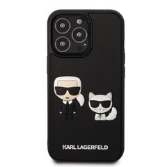 Karl Lagerfeld and Choupette 3D Case for iPhone 13 Pro Black cena un informācija | Telefonu vāciņi, maciņi | 220.lv