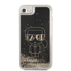Karl Lagerfeld Liquid Glitter Gatsby Case for iPhone 7/8/SE2020/SE2022 Black cena un informācija | Telefonu vāciņi, maciņi | 220.lv