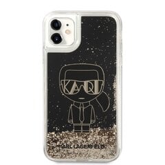 Karl Lagerfeld Liquid Glitter Gatsby Case for iPhone 11 Black cena un informācija | Telefonu vāciņi, maciņi | 220.lv