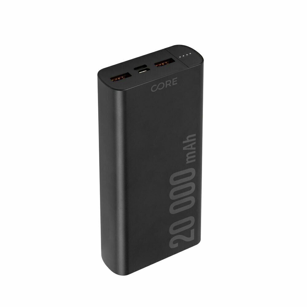 Forever Core power bank SPF-02 PD + QC 20000 mAh 18W black cena un informācija | Lādētāji-akumulatori (Power bank) | 220.lv