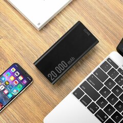 Forever Core power bank SPF-02 PD + QC 20000 mAh 18W black цена и информация | Зарядные устройства Power bank | 220.lv