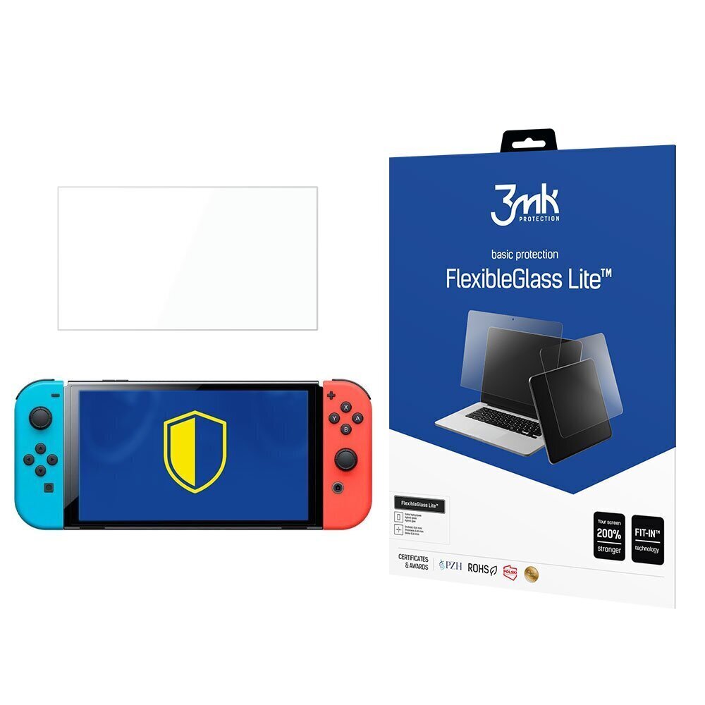 Nintendo Switch Oled - 3mk FlexibleGlass Lite™ 8.3'' screen protector cena un informācija | Gaming aksesuāri | 220.lv