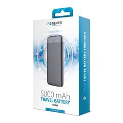 Forever power bank TB-100S 5000 mAh black цена и информация | Зарядные устройства Power bank | 220.lv