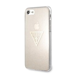 Guess чехол для iPhone 7 / 8 GUHCI8SGTLGO gold hard чехол Glitter Triangle цена и информация | Чехлы для телефонов | 220.lv