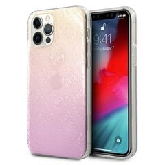 Guess чехол для iPhone 12 / 12 Pro 6,1" GUHCP12M3D4GGPG pink hard чехол 3D Raised 4G Gradient цена и информация | Чехлы для телефонов | 220.lv