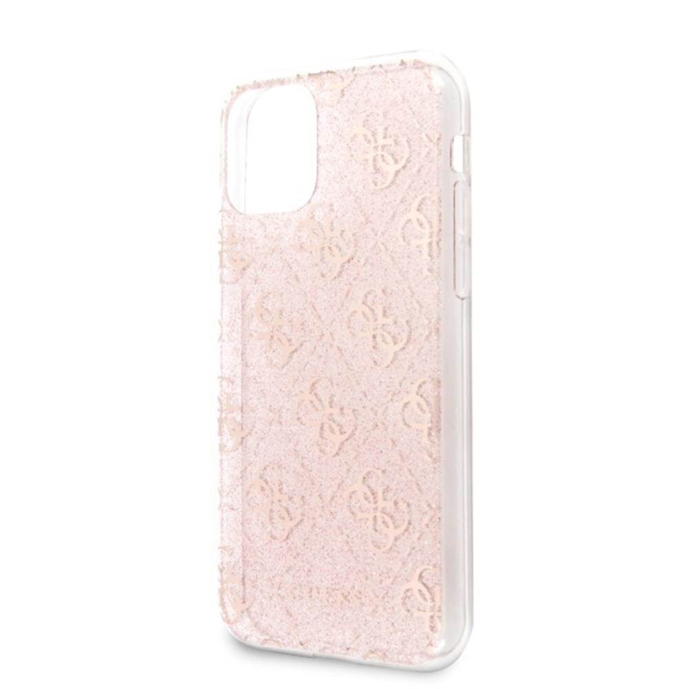 Guess case for Samsung Galaxy A72 GUHCA72PCU4GLPI pink hard case 4G Glitter cena un informācija | Telefonu vāciņi, maciņi | 220.lv