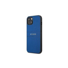 Guess case for iPhone 13 Mini 5,4'' GUHCP13SPSASBBL blue Saffiano Strap cena un informācija | Telefonu vāciņi, maciņi | 220.lv