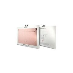 Guess sleeve GUCS16PSATLP 16” pink Saffiano Triangle цена и информация | Рюкзаки, сумки, чехлы для компьютеров | 220.lv
