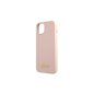 Guess case for iPhone 13 Pro / 13 6,1" GUHMP13LLSLMGLP light pink hard case Silicone Script Gold Logo Magsafe цена и информация | Telefonu vāciņi, maciņi | 220.lv