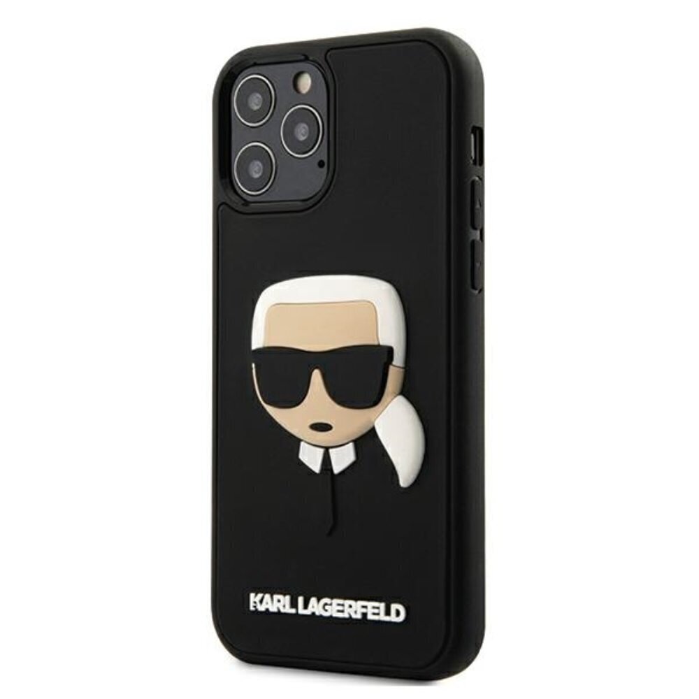 Karl Lagerfeld case for Samsung Galaxy S21 Plus KLHCS21MKH3DBK black hard case 3D Rubber Karl`s Head cena un informācija | Telefonu vāciņi, maciņi | 220.lv