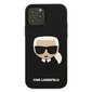 Karl Lagerfeld case for Samsung Galaxy S21 Plus KLHCS21MKH3DBK black hard case 3D Rubber Karl`s Head cena un informācija | Telefonu vāciņi, maciņi | 220.lv