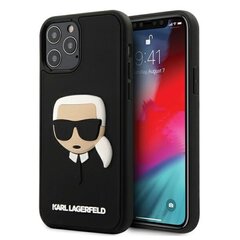 Karl Lagerfeld Ikonik 3D futrālis Apple iPhone 13 Pro Black KLHCP13LSLKHBK (EU Blister), melns cena un informācija | Telefonu vāciņi, maciņi | 220.lv