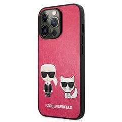 Karl Lagerfeld чехол для iPhone 13 Mini 5,4" KLHCP13SPCUSKCP fushia hard чехол Iconic Karl & Choupette цена и информация | Чехлы для телефонов | 220.lv