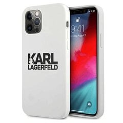 Karl Lagerfeld для iPhone 13 Mini 5,4'' KLHCP13SSLKLWH Silicone Stack Logo white цена и информация | Чехлы для телефонов | 220.lv