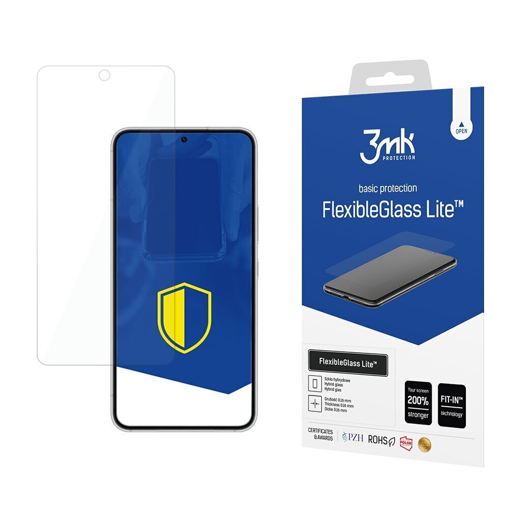 Samsung Galaxy S22 - 3mk FlexibleGlass Lite™ screen protector цена и информация | Ekrāna aizsargstikli | 220.lv