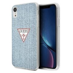 Guess чехол для iPhone XR GUHCI61PCUJULLB light blue hard чехол Jeans Collection цена и информация | Чехлы для телефонов | 220.lv