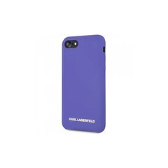 Karl Lagerfeld case for iPhone XR KLHCI61SLVOG hard case purple Silicone cena un informācija | Telefonu vāciņi, maciņi | 220.lv