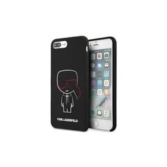 Karl Lagerfeld чехол for iPhone 7 Plus / 8 Plus KLHCI8LSLKCBK hard чехол black Silicone Karl Iconic цена и информация | Чехлы для телефонов | 220.lv