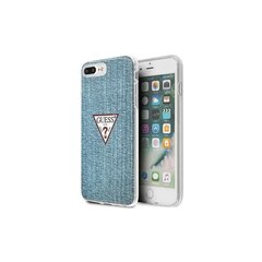 Guess чехол для iPhone 7 Plus / 8 Plus GUHCI8LPCUJULLB light blue hard чехол Jeans Collection цена и информация | Чехлы для телефонов | 220.lv