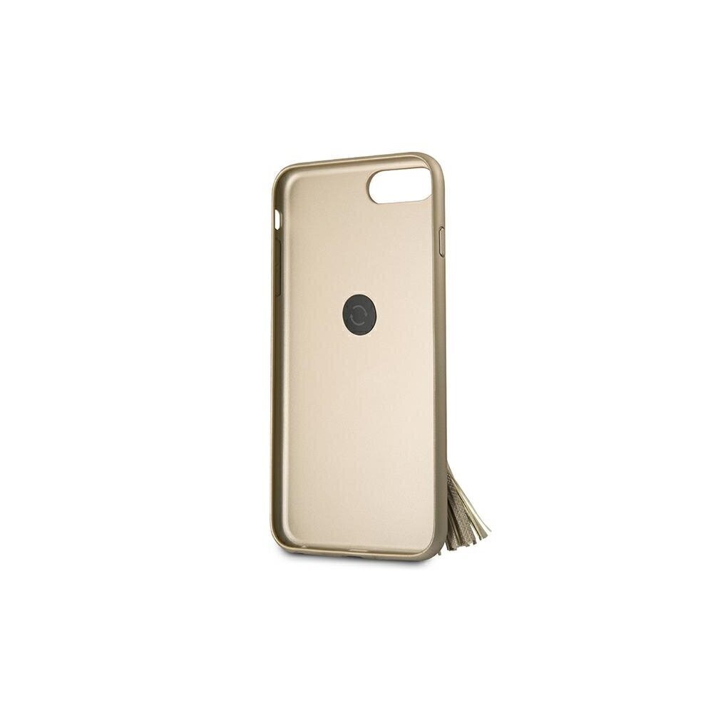 Guess case for iPhone 7 Plus / 8 Plus GUHCI8LRSSABE beige hard case Saffiano with ring stand цена и информация | Telefonu vāciņi, maciņi | 220.lv