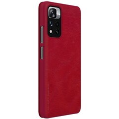 Nillkin Qin Book Case for Xiaomi Redmi Note 11 Pro +/Xiaomi 11i Red цена и информация | Чехлы для телефонов | 220.lv