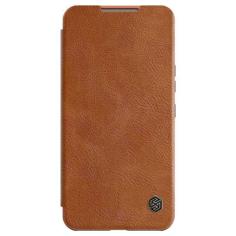 Nillkin Qin Book PRO Case for Samsung Galaxy S22 Brown цена и информация | Telefonu vāciņi, maciņi | 220.lv