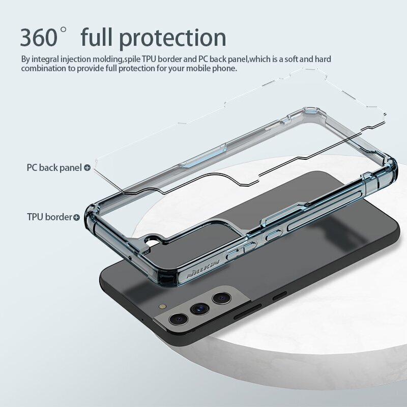 Nillkin Nature TPU PRO Cover for Samsung Galaxy S22+ Blue цена и информация | Telefonu vāciņi, maciņi | 220.lv