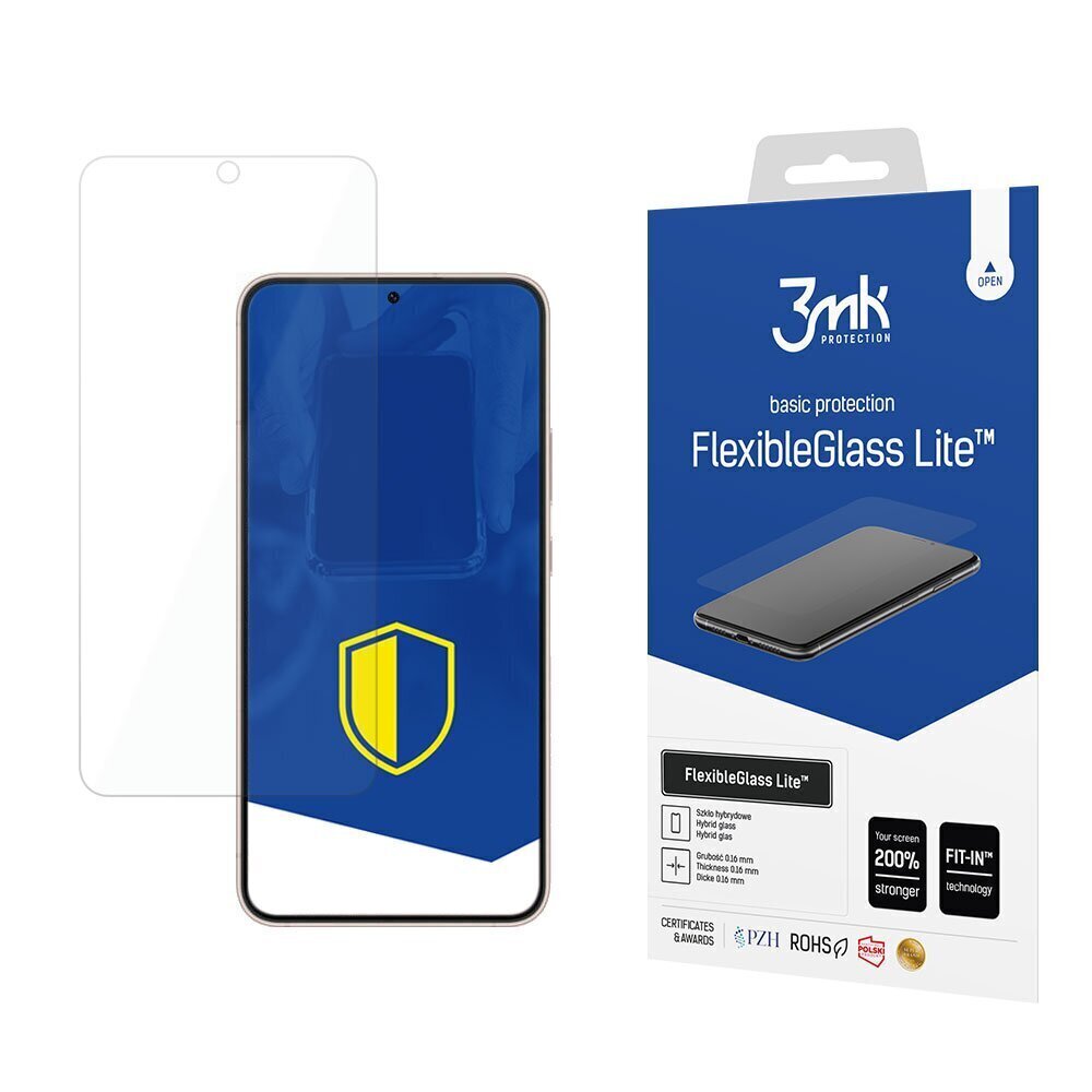 Samsung Galaxy S22 + - 3mk FlexibleGlass Lite™ screen protector цена и информация | Ekrāna aizsargstikli | 220.lv