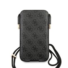 Guess PU 4G Metal Logo Pouch L Grey цена и информация | Чехлы для телефонов | 220.lv