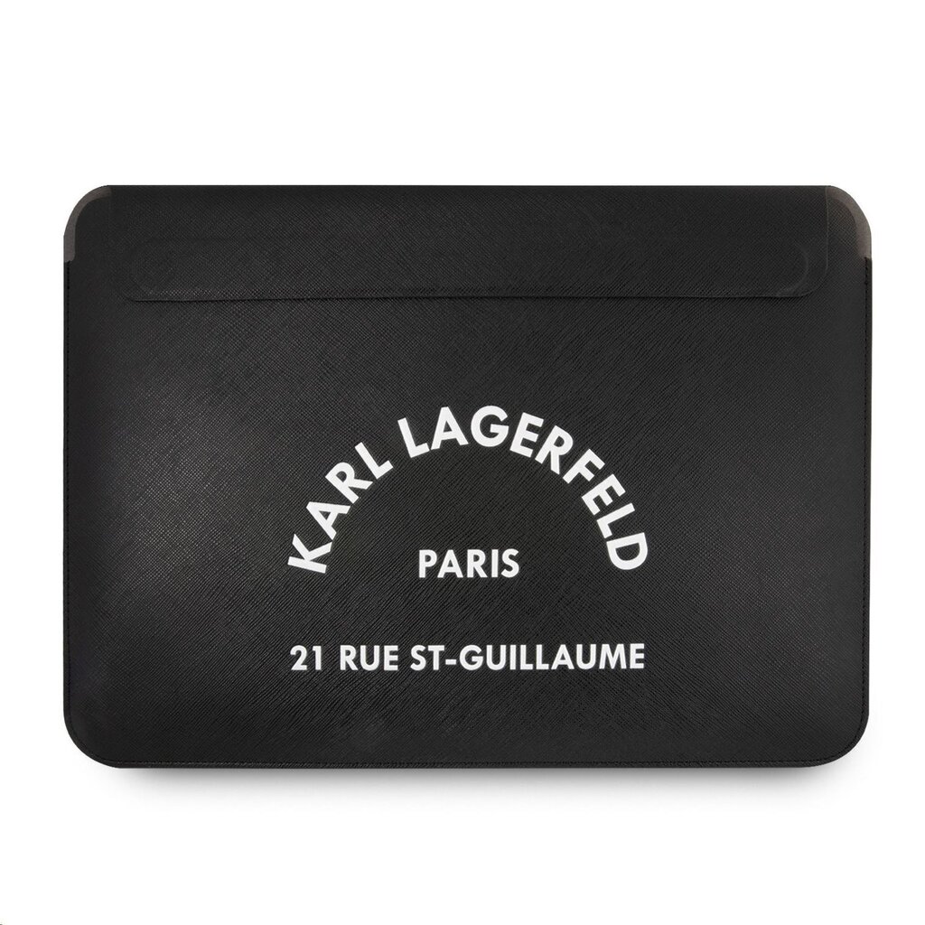 Karl Lagerfeld Leather RSG Logo Sleeve KLCS133RSGSFBK cena un informācija | Somas portatīvajiem datoriem | 220.lv