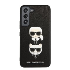 Karl Lagerfeld Saffiano K&C Heads Case for Samsung Galaxy S22 Black cena un informācija | Telefonu vāciņi, maciņi | 220.lv