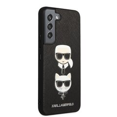 Karl Lagerfeld Saffiano K&C Heads Case for Samsung Galaxy S22 Black cena un informācija | Telefonu vāciņi, maciņi | 220.lv