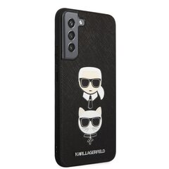 Karl Lagerfeld Saffiano K&C Heads чехол для Samsung Galaxy S22+ черный цена и информация | Чехлы для телефонов | 220.lv