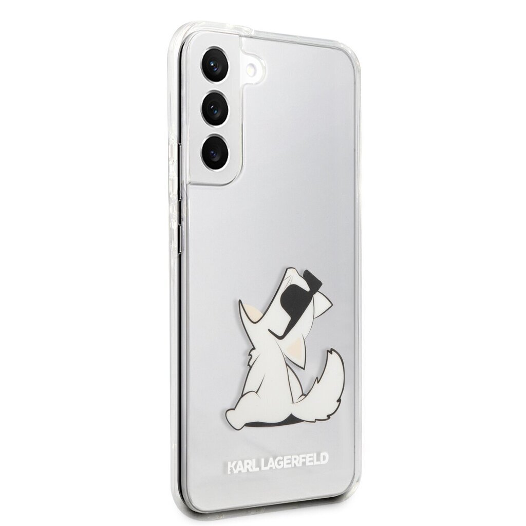 Karl Lagerfeld PC/TPU Choupette Eat чехол для Samsung Galaxy S22+  прозрачный цена | 220.lv