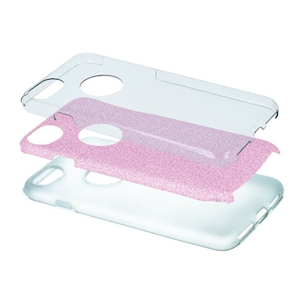 Glitter 3in1 case for Samsung Galaxy S21 pink цена и информация | Telefonu vāciņi, maciņi | 220.lv