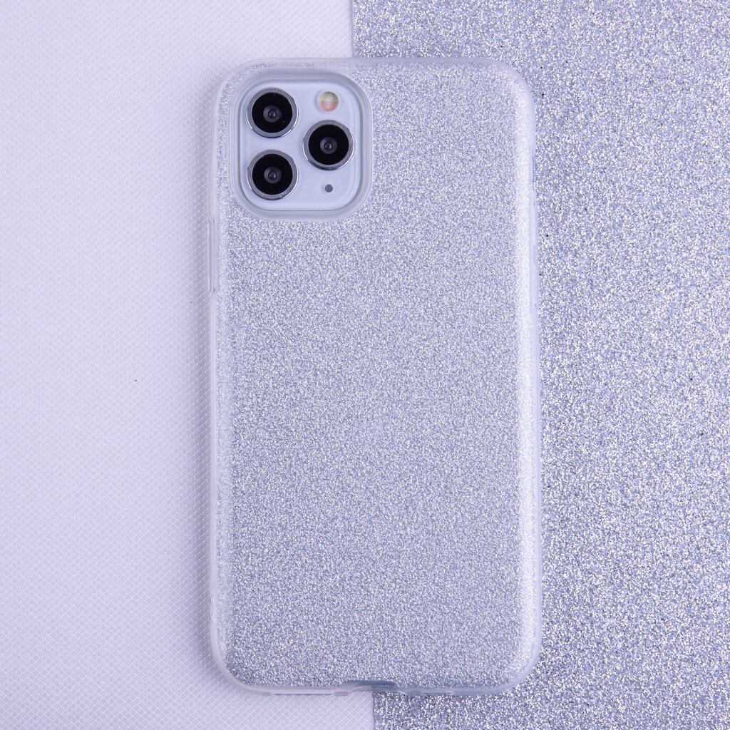 Glitter 3in1 case for Samsung Galaxy S21 silver цена и информация | Telefonu vāciņi, maciņi | 220.lv