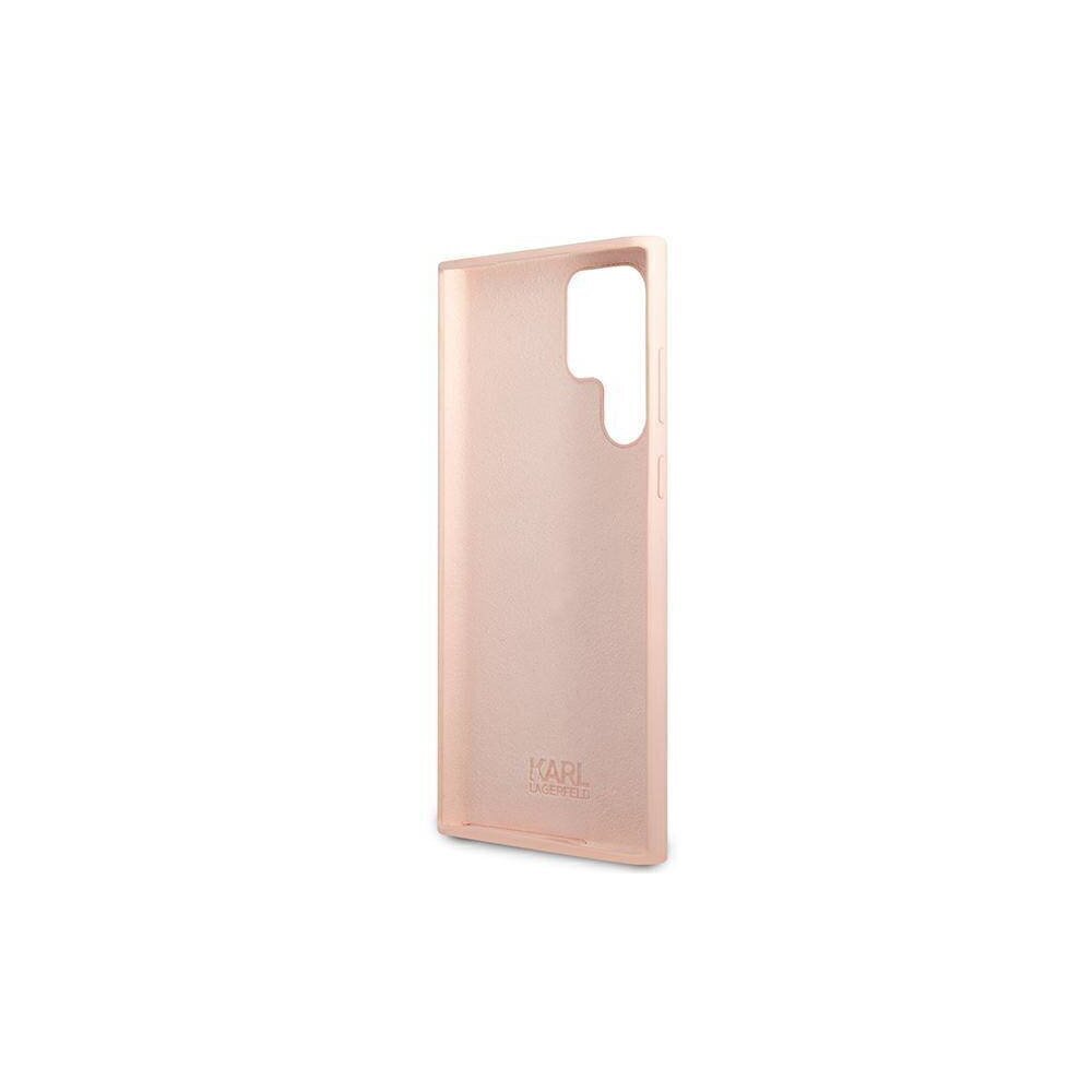 Karl Largerfeld case for Samsung Galaxy S22 Ultra KLHCS22LSSKCI pink hard case Silicone Karl & Choupette Magsafe цена и информация | Telefonu vāciņi, maciņi | 220.lv